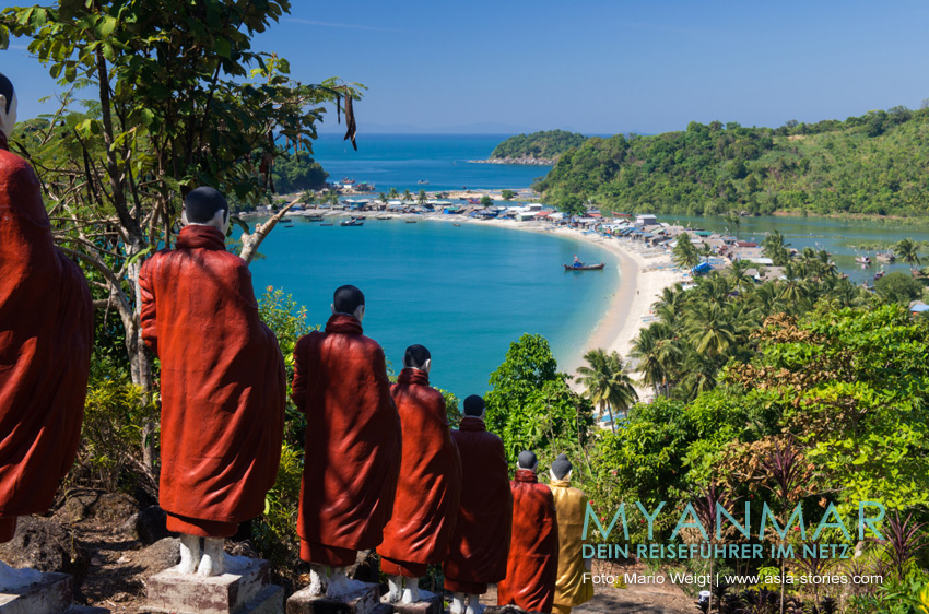 Myanmar Reisetipps: Strand und Fischerdorf San Hlan (auch San Lan Beach) auf Dawi Peninsula