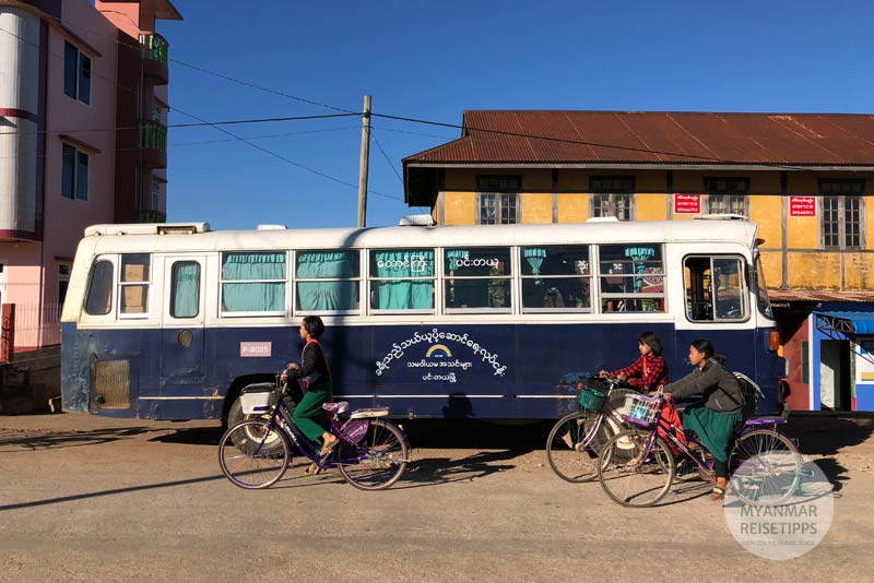 Myanmar Reisetipps | Pindaya | An- und Abreise mit dem Bus
