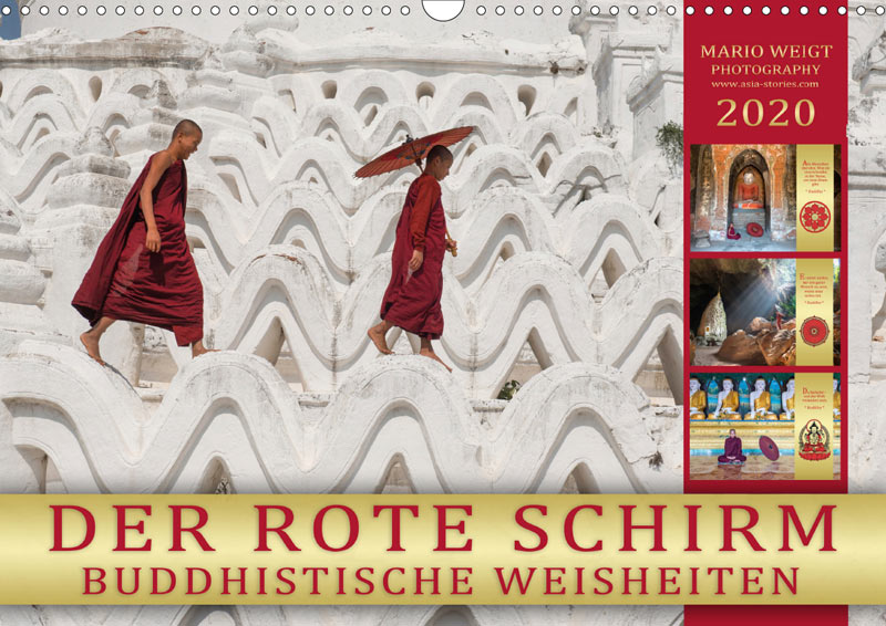 Kalender 2020 DER ROTE SCHIRM - Buddhistische Weisheiten